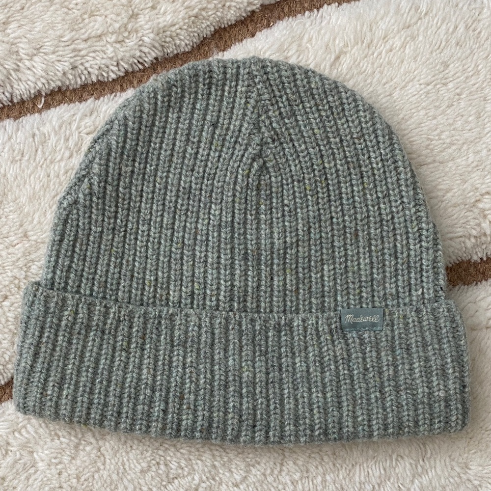 Madewell Green/Gray Wool Beanie